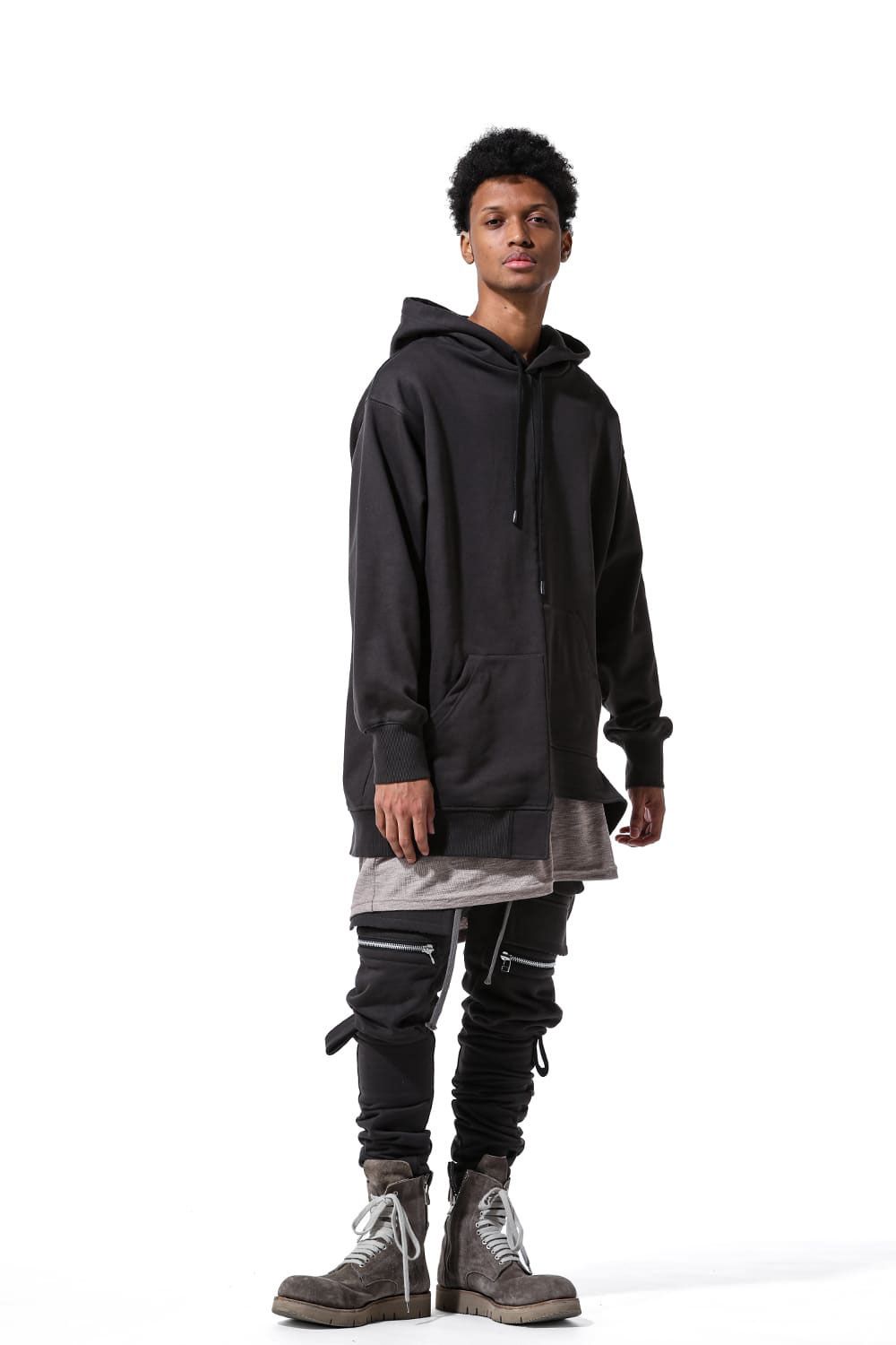 A.F ARTEFACT - Side Zip Sweat Sarouel Skinny / ダークグレー