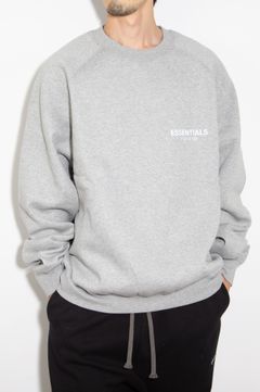 21FW 1POINT LOGO CREW SWEAT SHIRTS / ヘザーオートミール