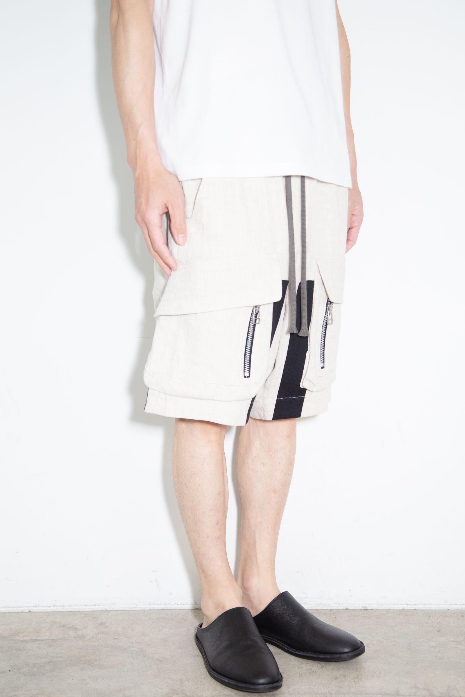 リネンショーツ / Linen Shorts / ライトグレー / ag-9003-3