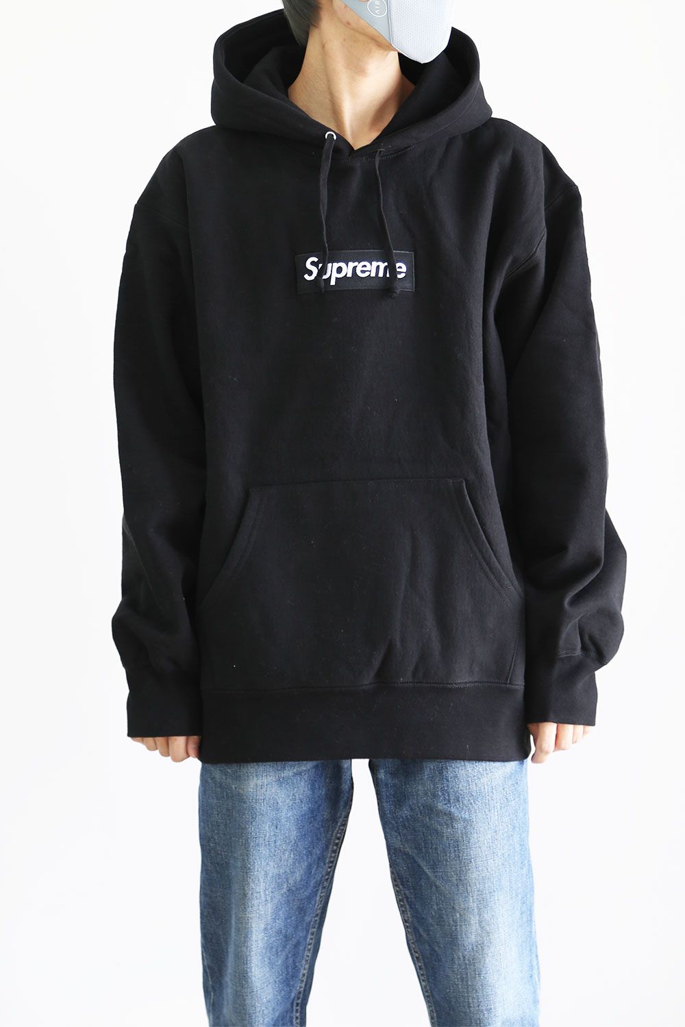 supreme Box Logo Hooded Sweatshirt black