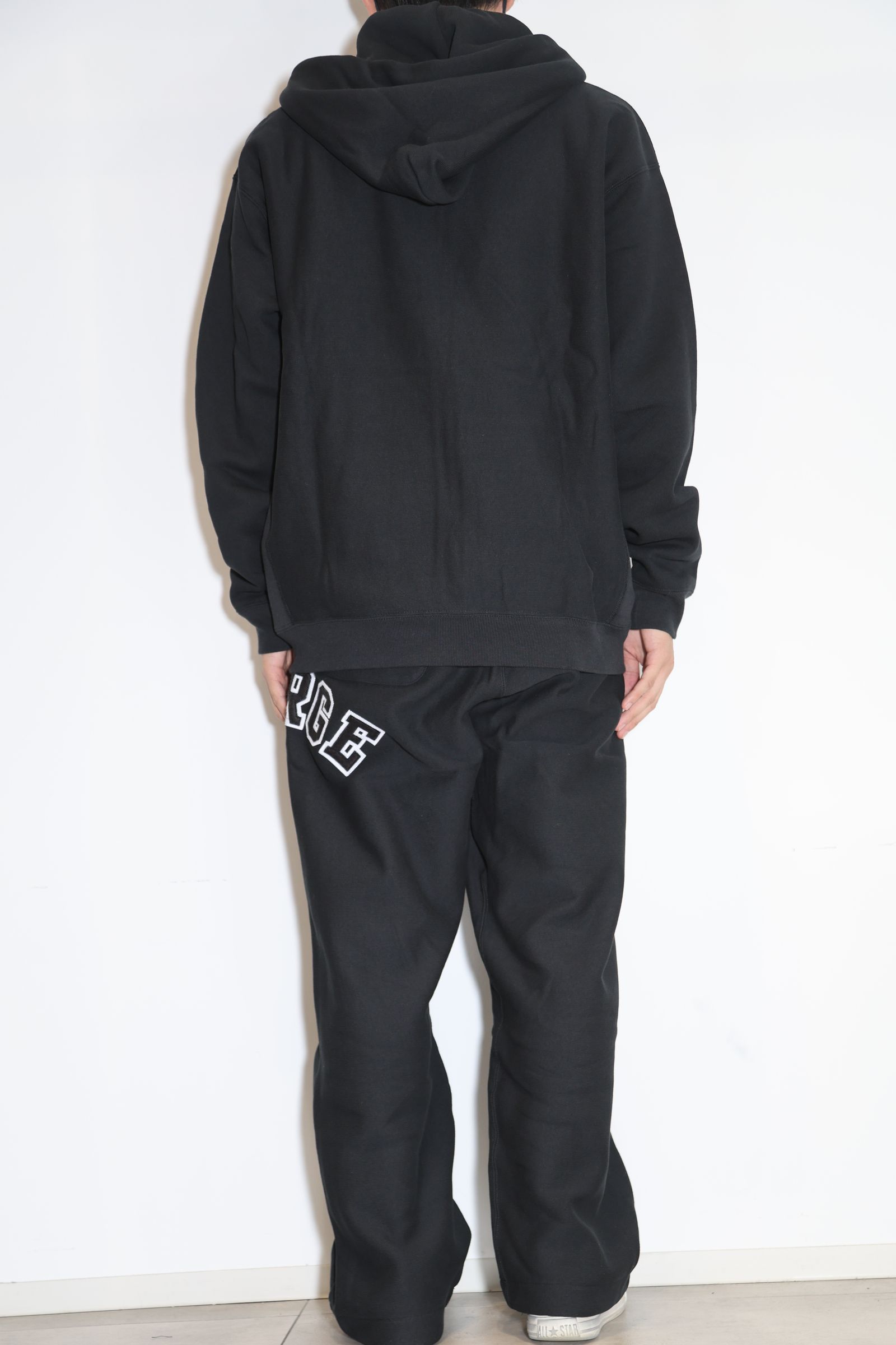 【セットアップ】XLARGE×Champion REVERSE WEAVE ZIP HOODED SWEATSHIRT・PANTS / ブラック