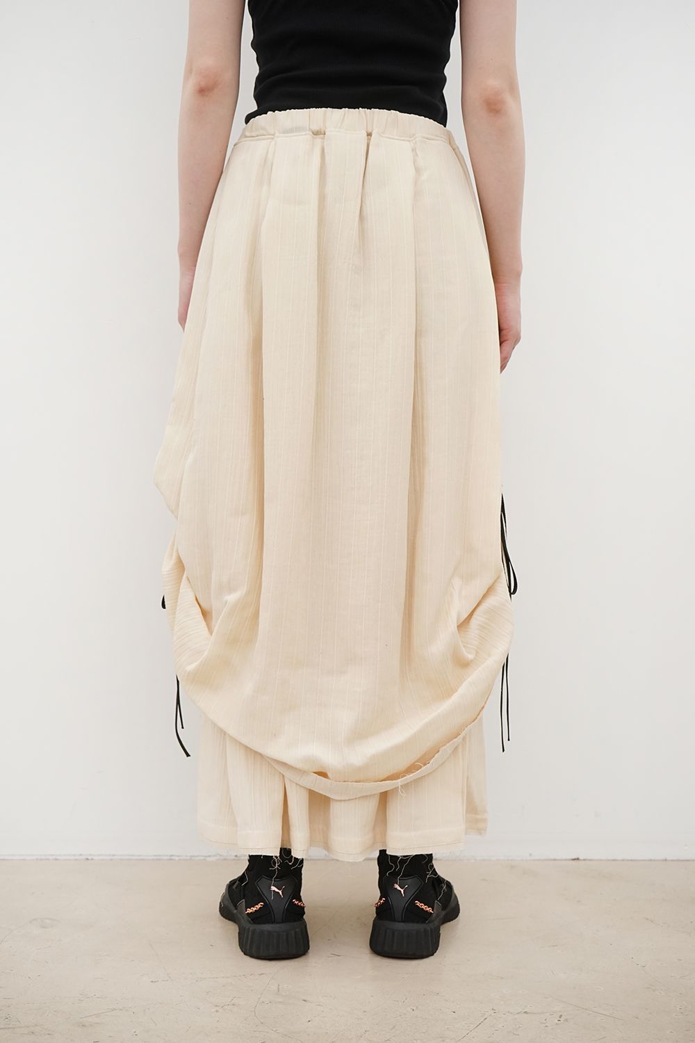 Adjustable Side-Drawstring Skirt