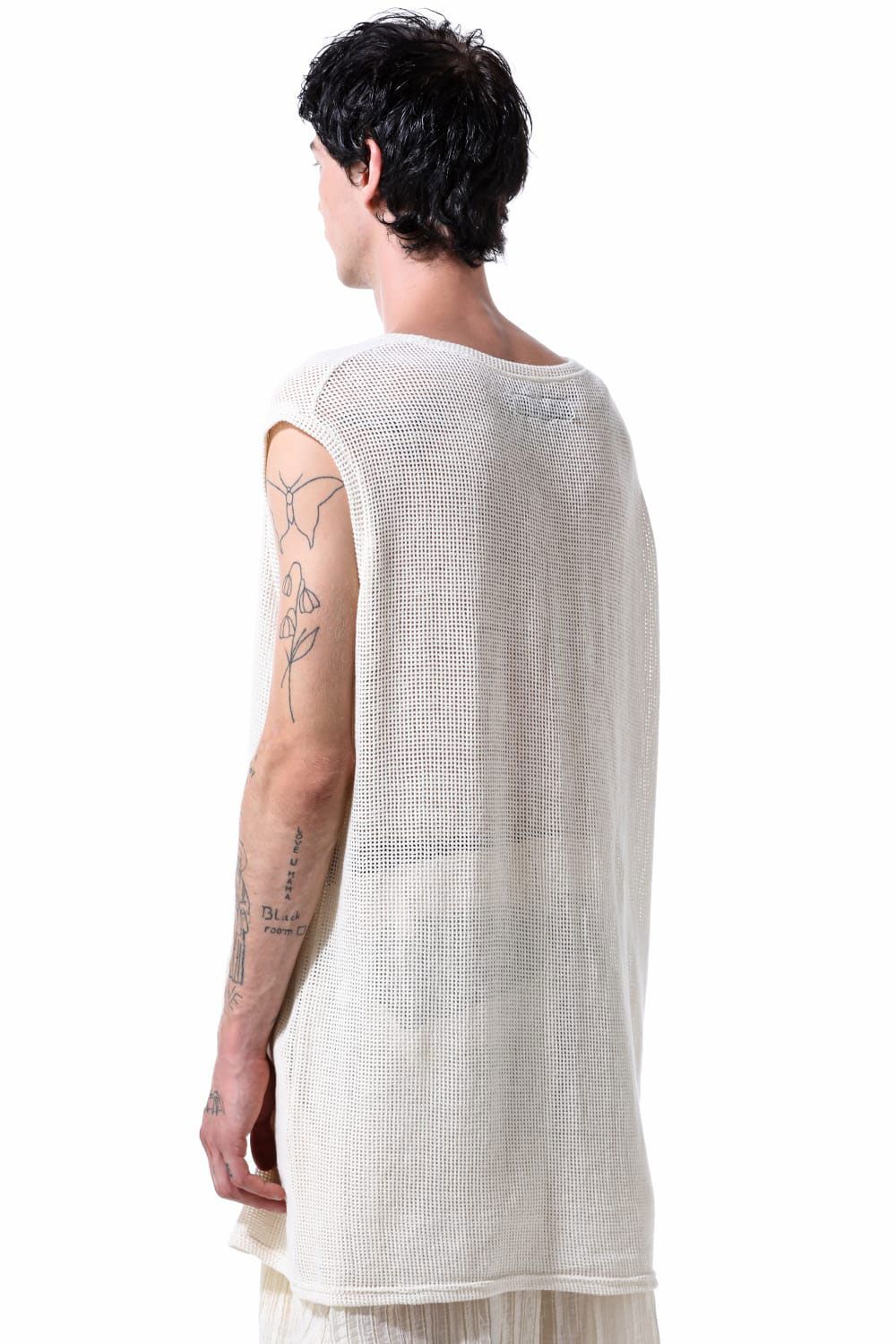 メッシュニットタンクトップ / Mesh Knit Tank Top / アイボリー / ag-11100