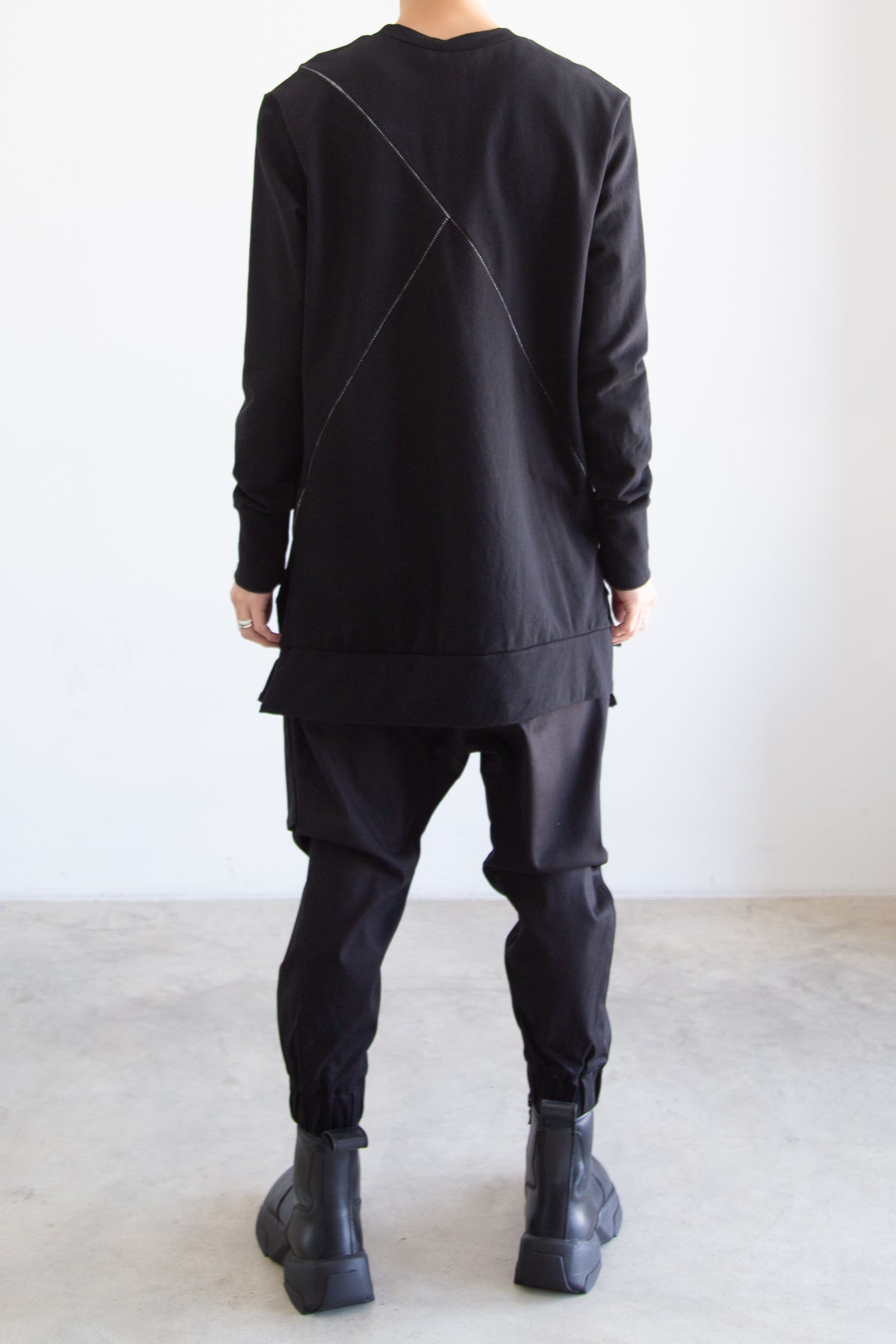 CROSS CARGO PANTS / ブラック