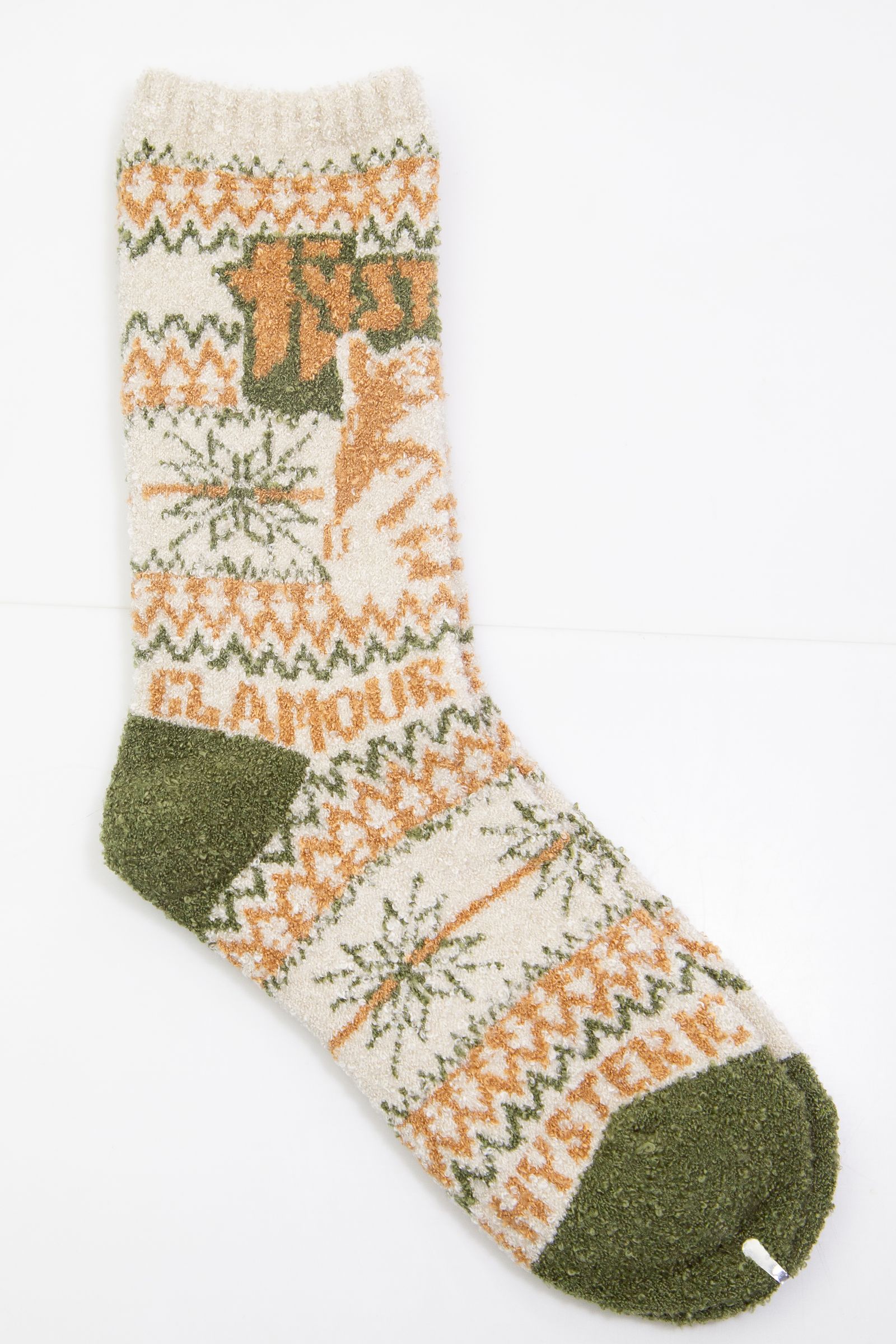 SEE NO EVIL ノルディック柄ソックス