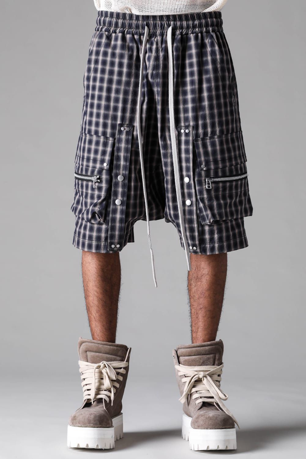 Plaid Cargo Shorts