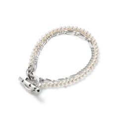 Clash Mix Chain Bracelet / ホワイト