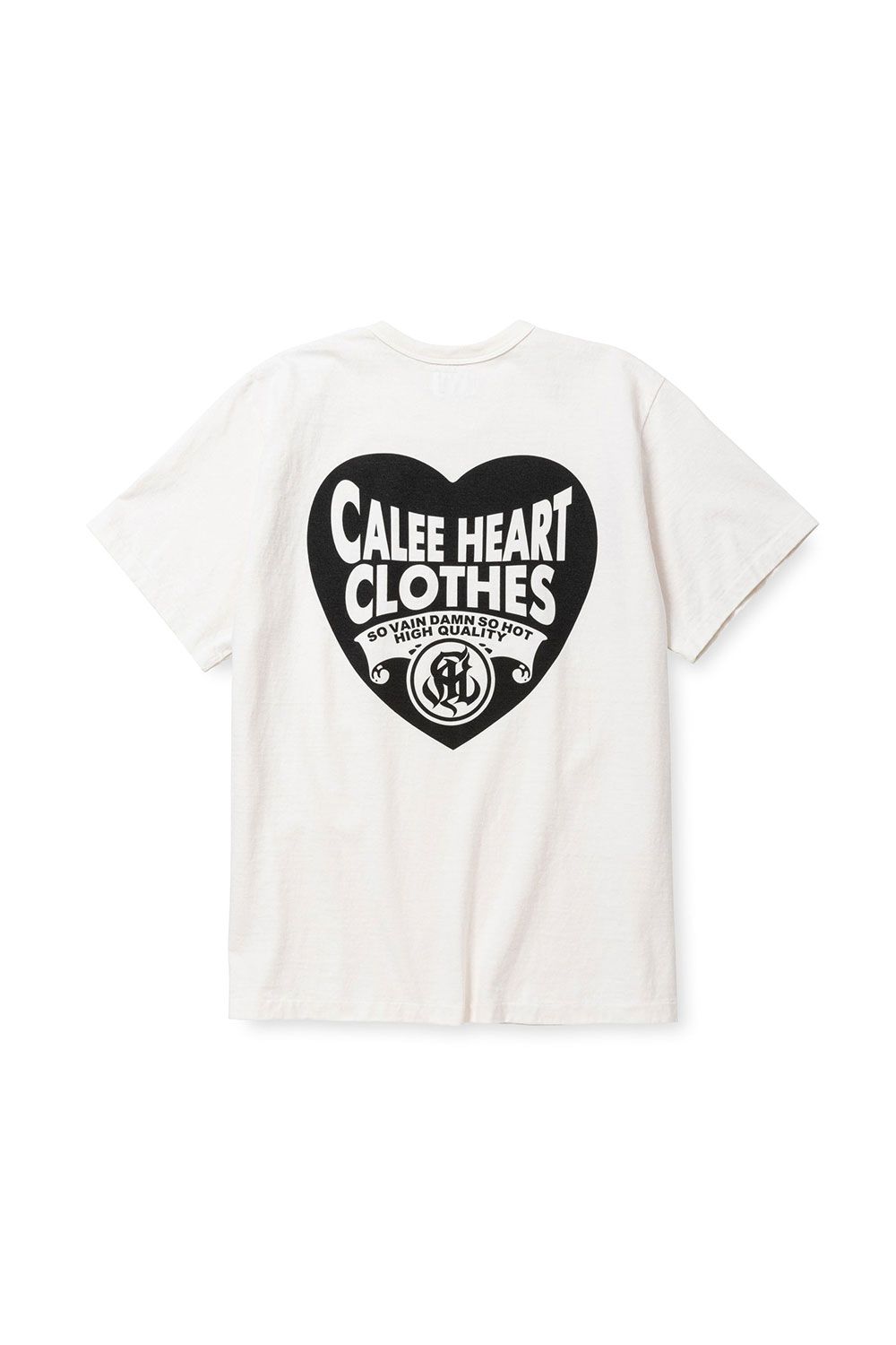 【CALEE】VINTAGE Tシャツ ホワイト/ブラック CALEE - BINDER NECK CALEE CLOTHING VINTAGE TEE (WHITE