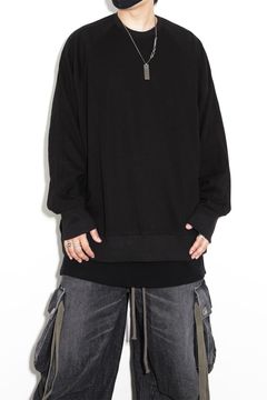 ボンバーヒートオーバーサイズスウェット / Bomber Heat Dolman Pullover / ブラック / ag-6005