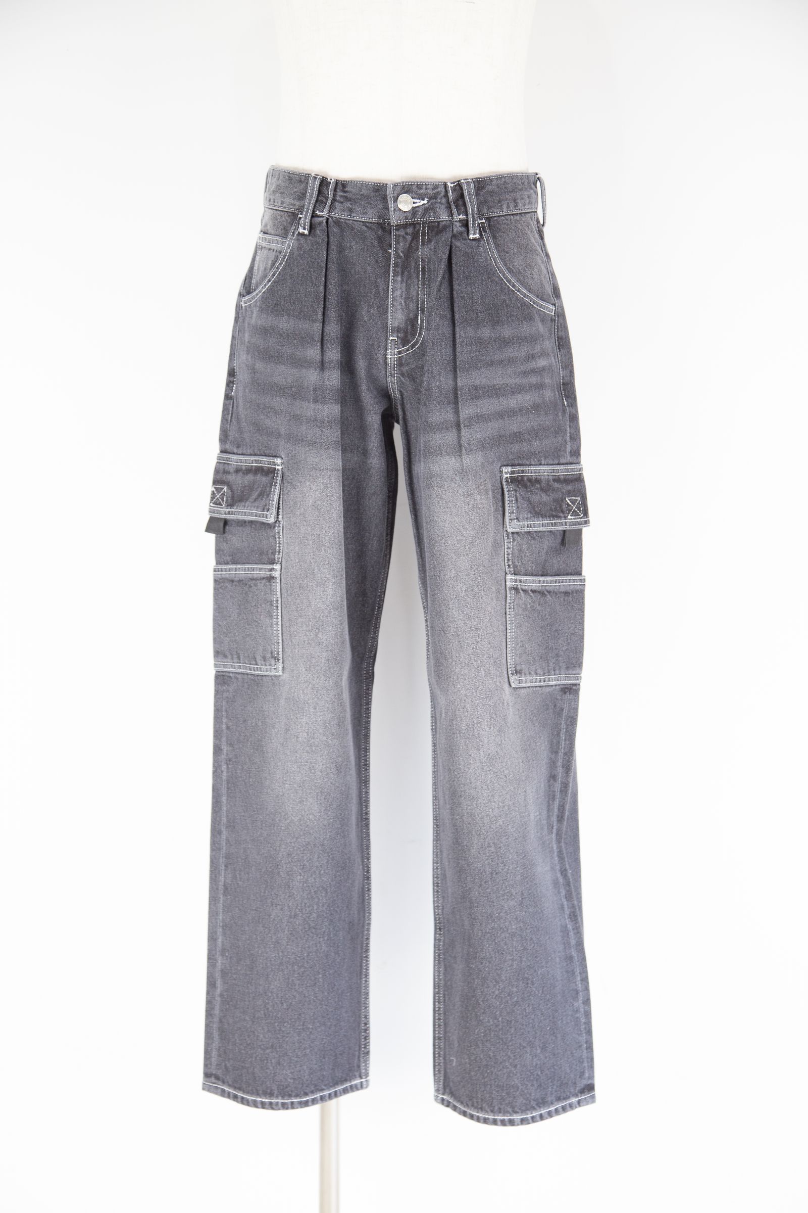 FACE WIDE CARGO PANTS / ブラック