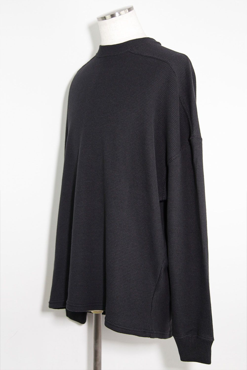 リブニットオーバーサイズトップ / Rib Knit Over Size Top / ダークグレー / ag-10093-2