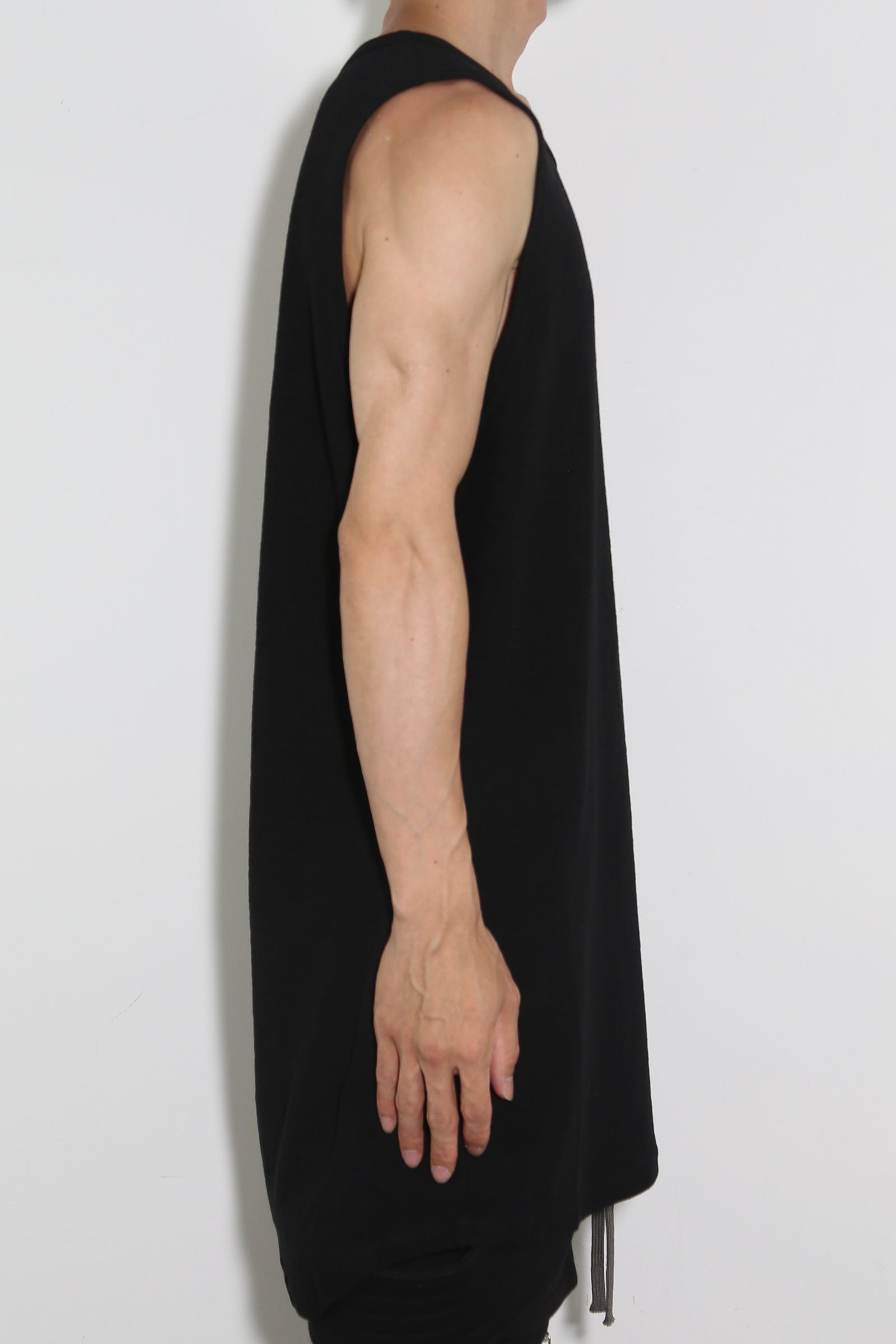 サーフニットロングタンクトップ / Surf Knit Long Tank Top / ブラック / ag-6083-4