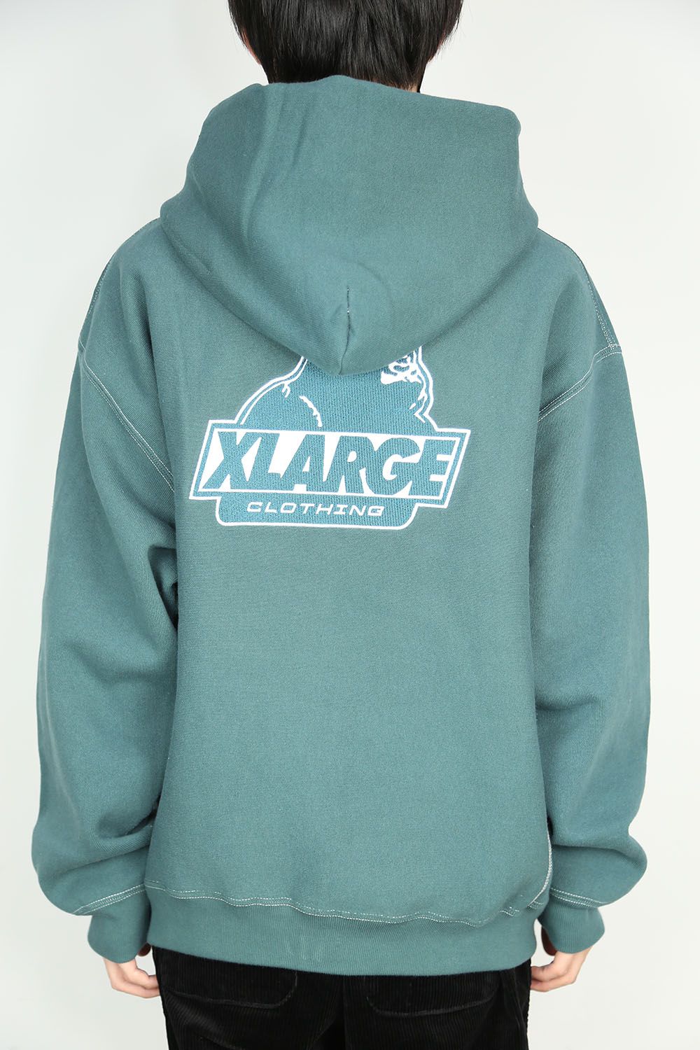 XLARGE - XLARGE×CHAMPION REVERSE WEAVE OVERDYE HOODED SWEAT