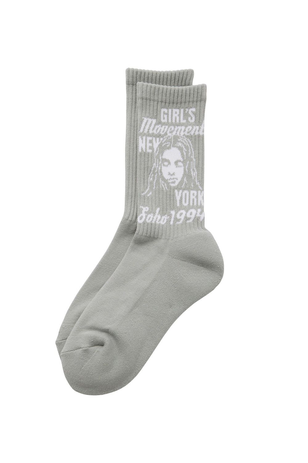 MIX LOGO & FACE RIB SOCKS