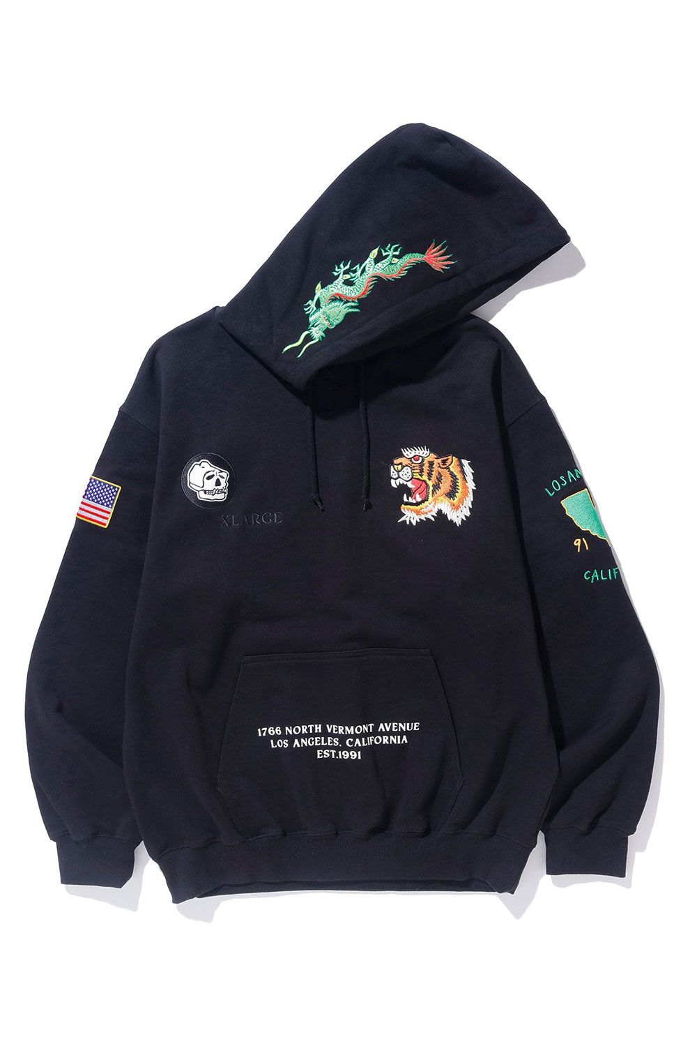 TIGER EMBR HD SWEAT / ブラック
