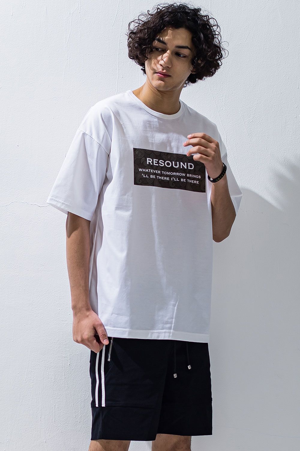 BANDANA BOX ROGO OVER TEE / ホワイト