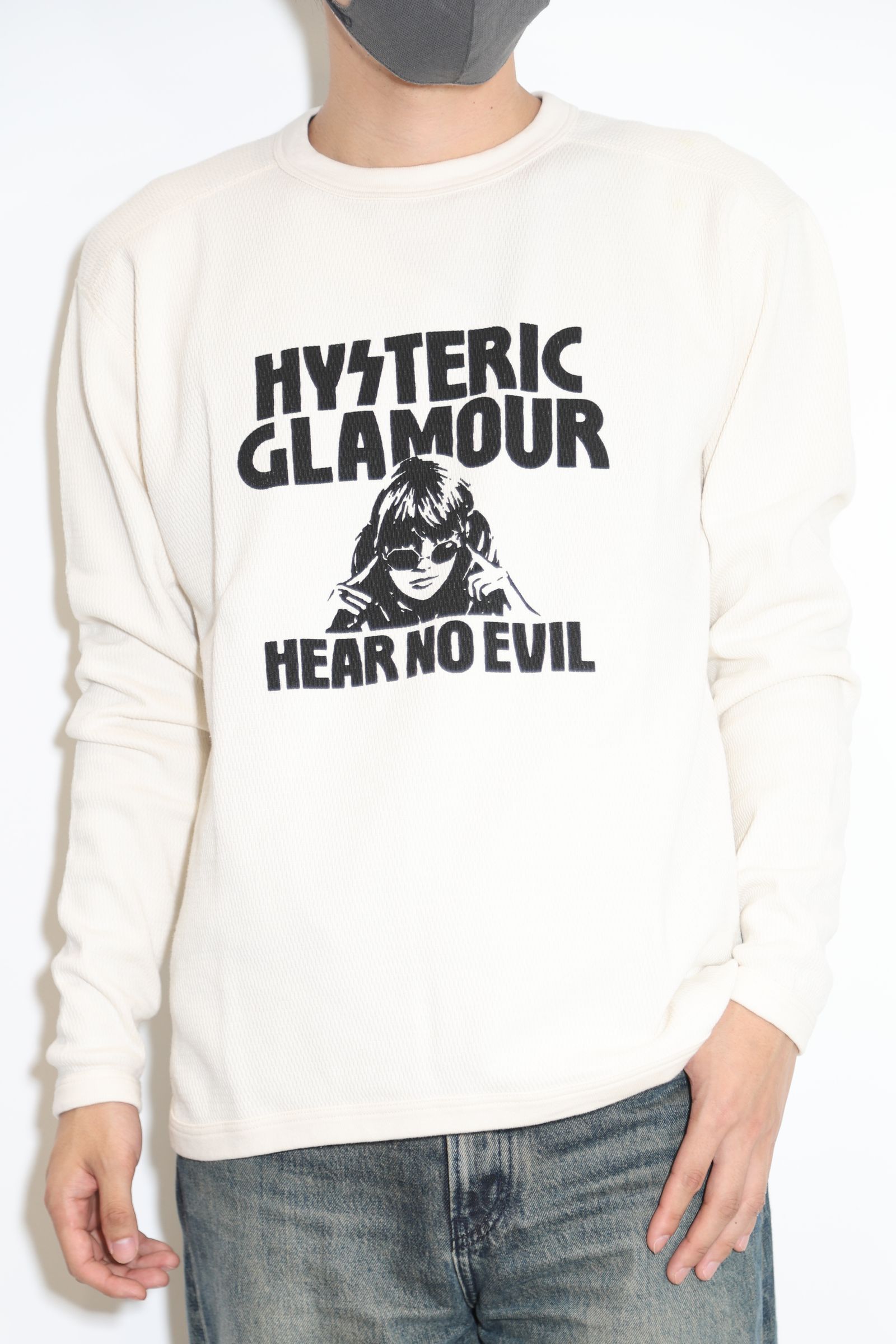 HYSTERIC GLAMOUR - HEAR NO EVIL Tシャツ / ホワイト | Tempt