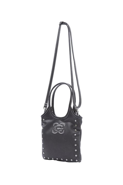 XG EMBLEM STUDDED 2WAY MINI BAG -