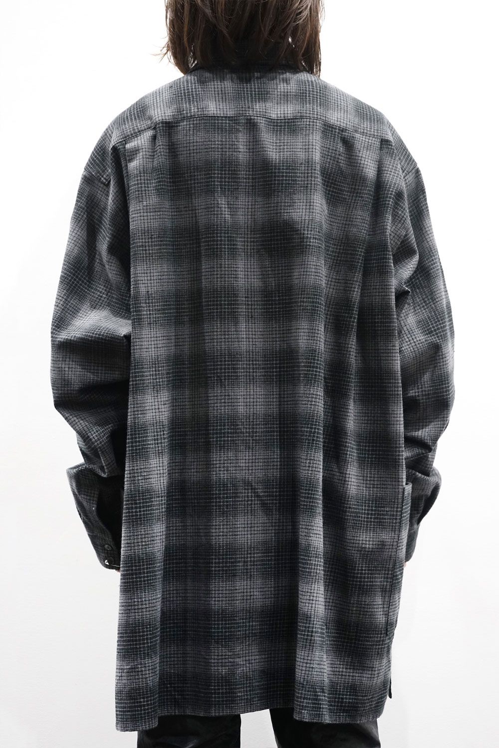 oversized check shirt