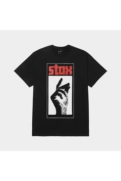 HUF X STAX SNAP TEE / ブラック