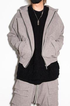 フーディーブルゾン / HOODED BLOUSON / グレー / ag-12011
