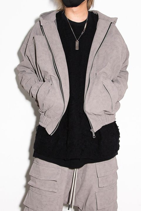 フーディーブルゾン / HOODED BLOUSON / グレー / ag-12011