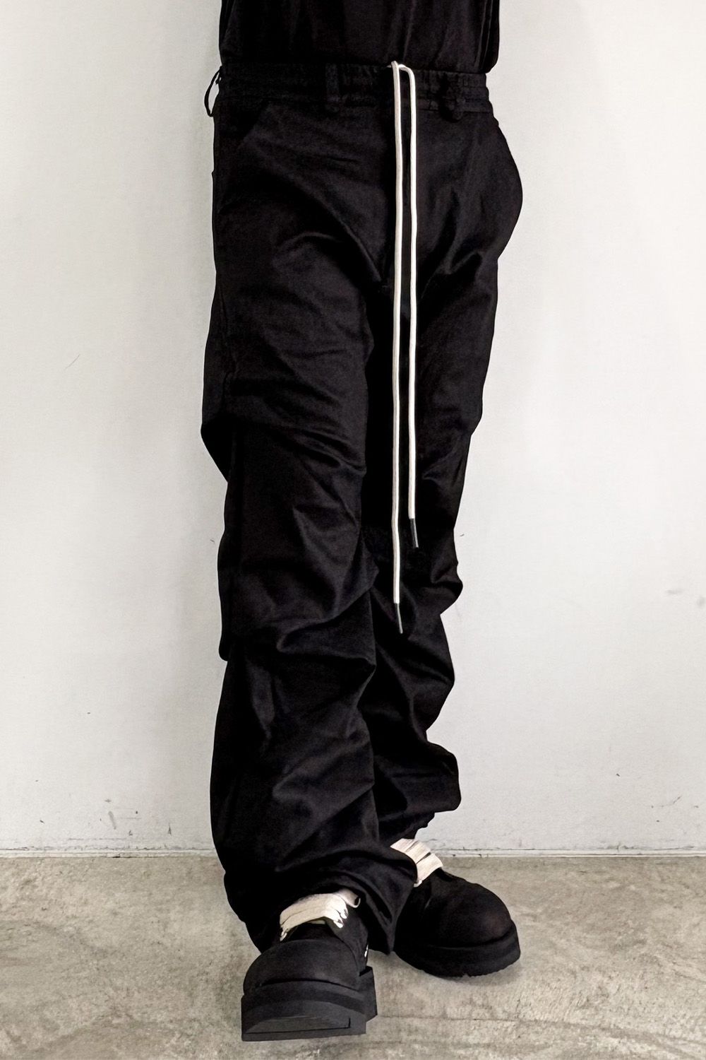 ブーツカットタックパンツ / BOOTS CUT TUCK PANTS / ブラック / ag-8060-2