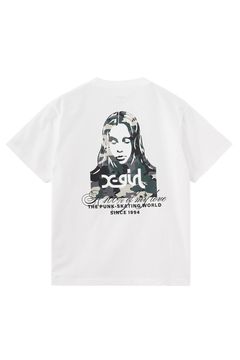 HIBISCUS CAMOUFLAGE FACE S/S TEE / ホワイト