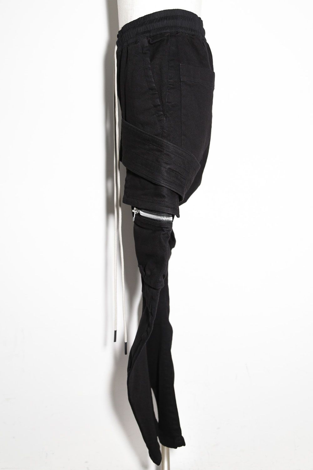 サルエルカーゴスキニーデニム / Denim Cargo Sarouel Skinny / ブラック / ag-6036-1