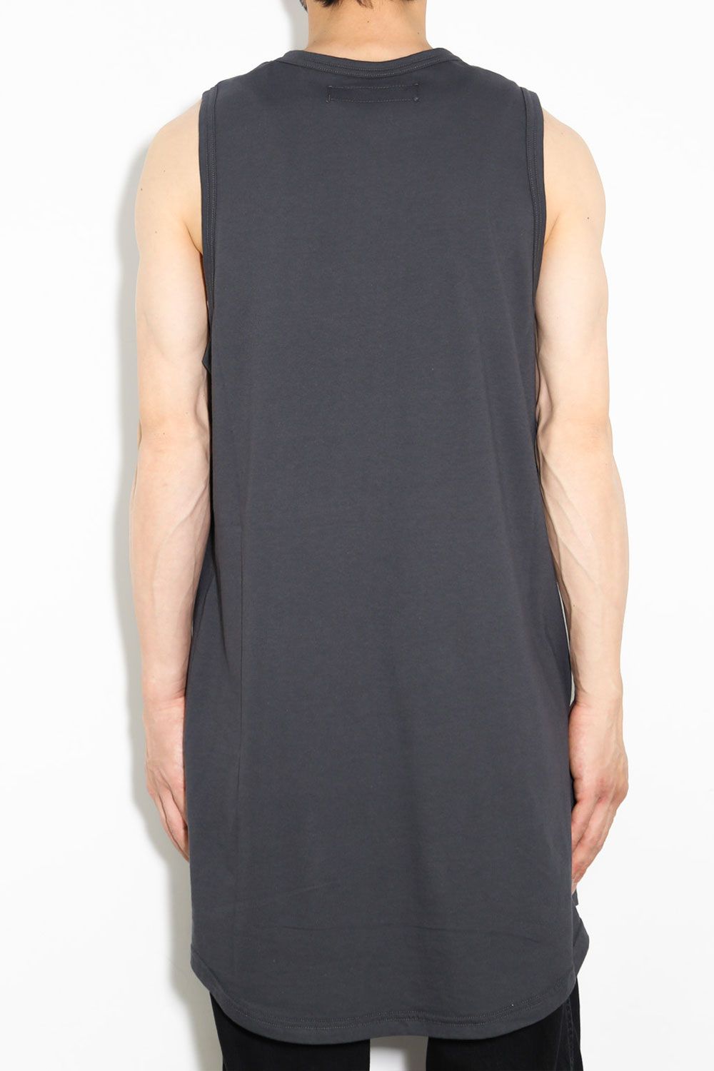 ロングタンクトップ / Long Tank Top / ダークグレー / ag-6083-1
