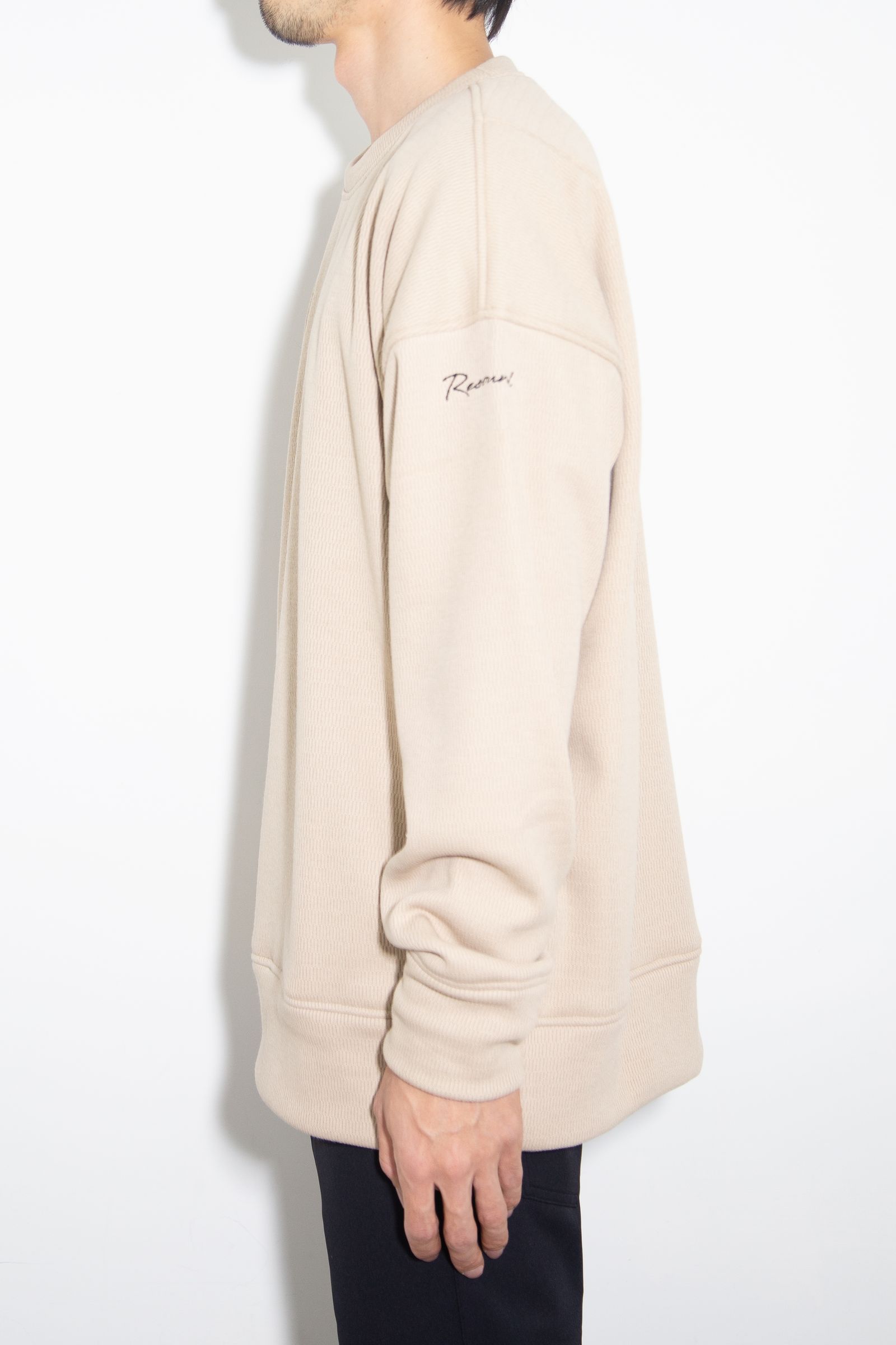 【人気継続商品】 thermal loose trainer / ベージュ