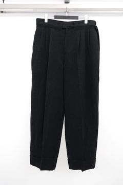 Line Double Hem Pants with Matching Belt