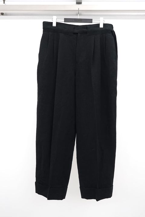 Line Double Hem Pants with Matching Belt