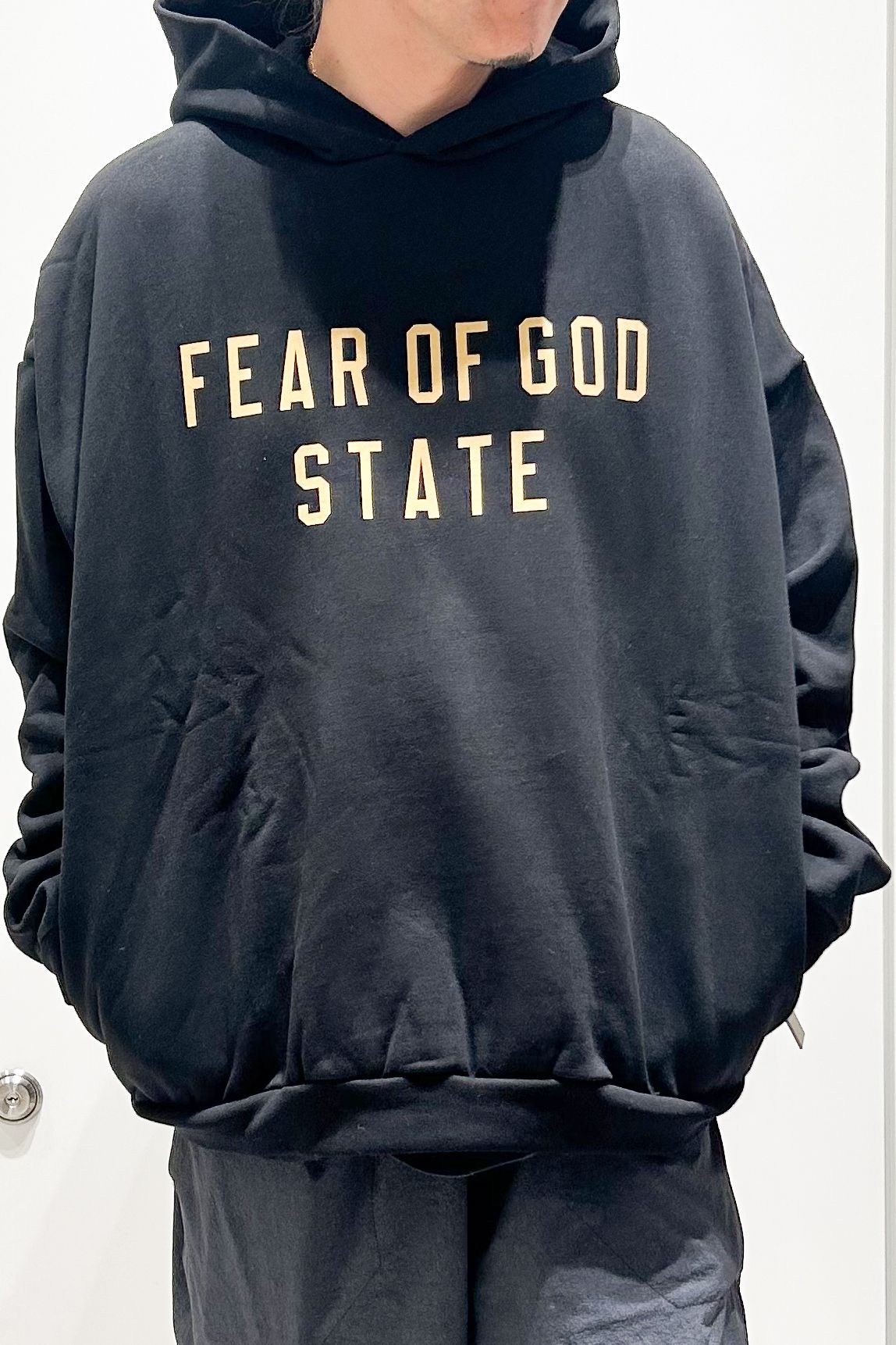 24FW STATE LOGO SWEAT HOODIE / ブラック