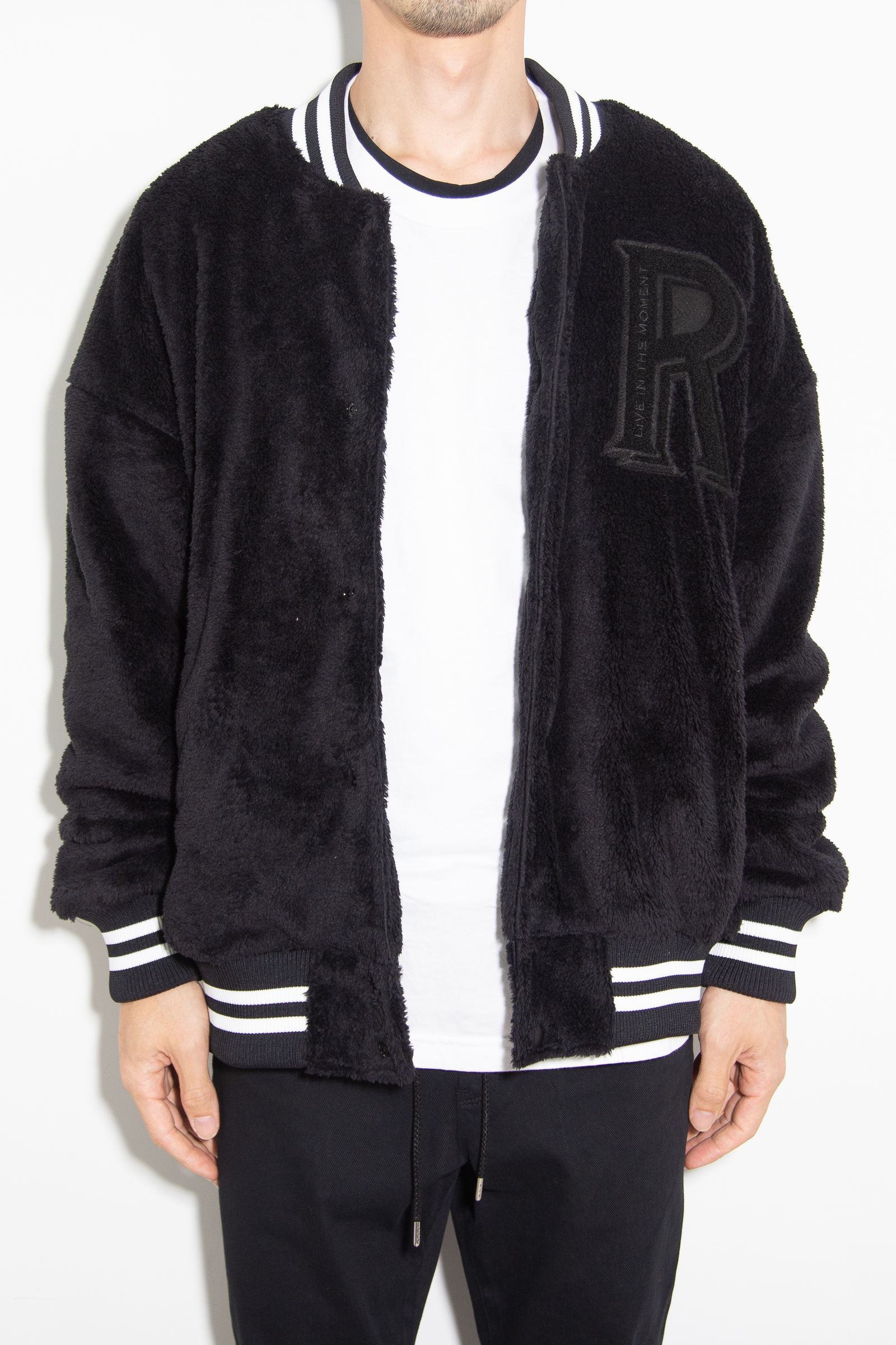 BOA OVER  VARSITY JACKET / ブラック