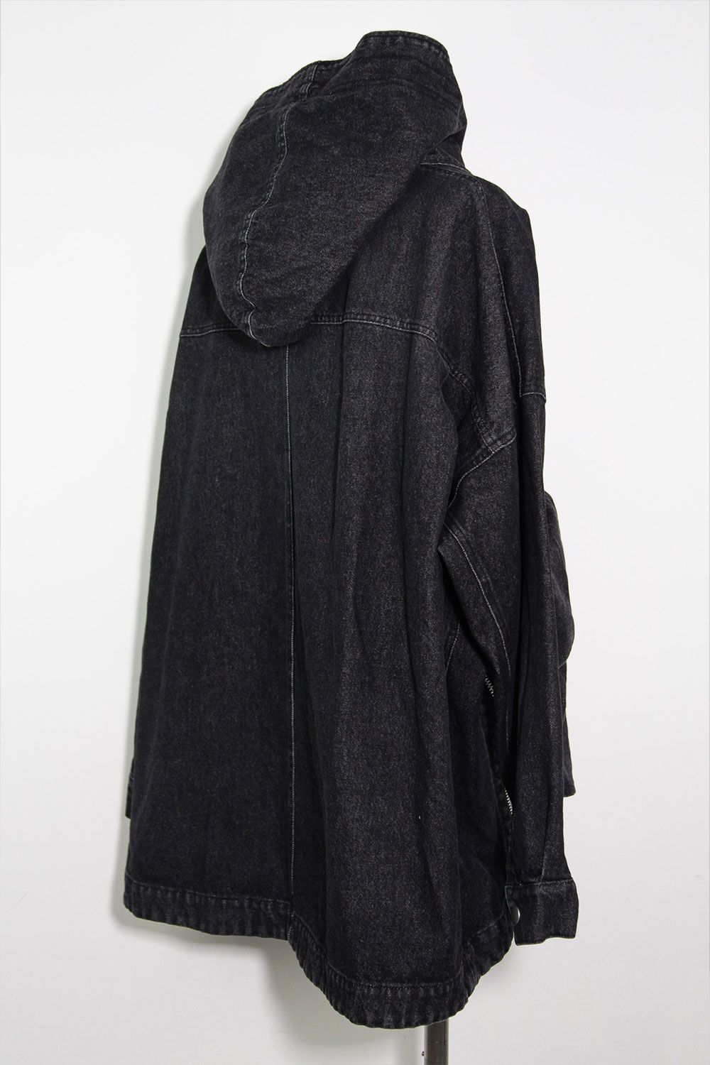 ヴィンテージデニムブルゾン / VintageDenim Hoodie Blouson / ブラック / ag-8030