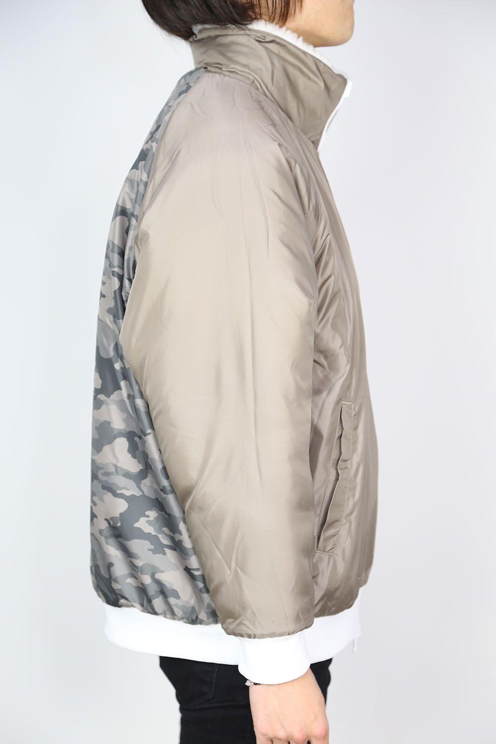 [ラスト1点 サイズ3] REVERSIBLE BOA BLOUSON / ホワイト