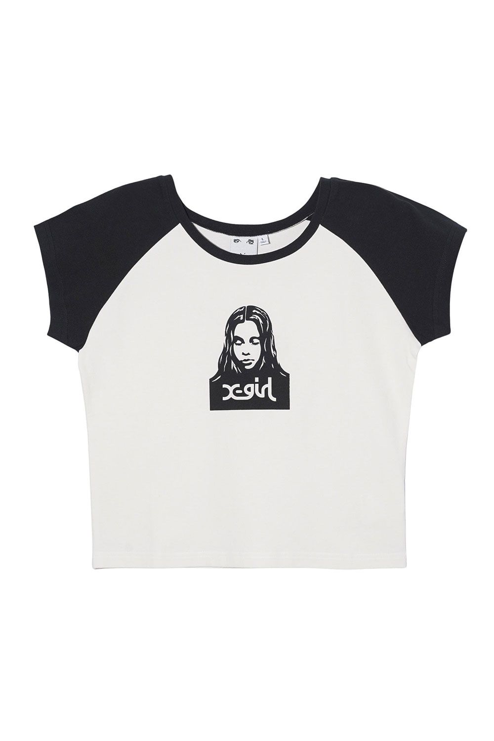 FACE RAGLAN BABY TEE / ホワイト