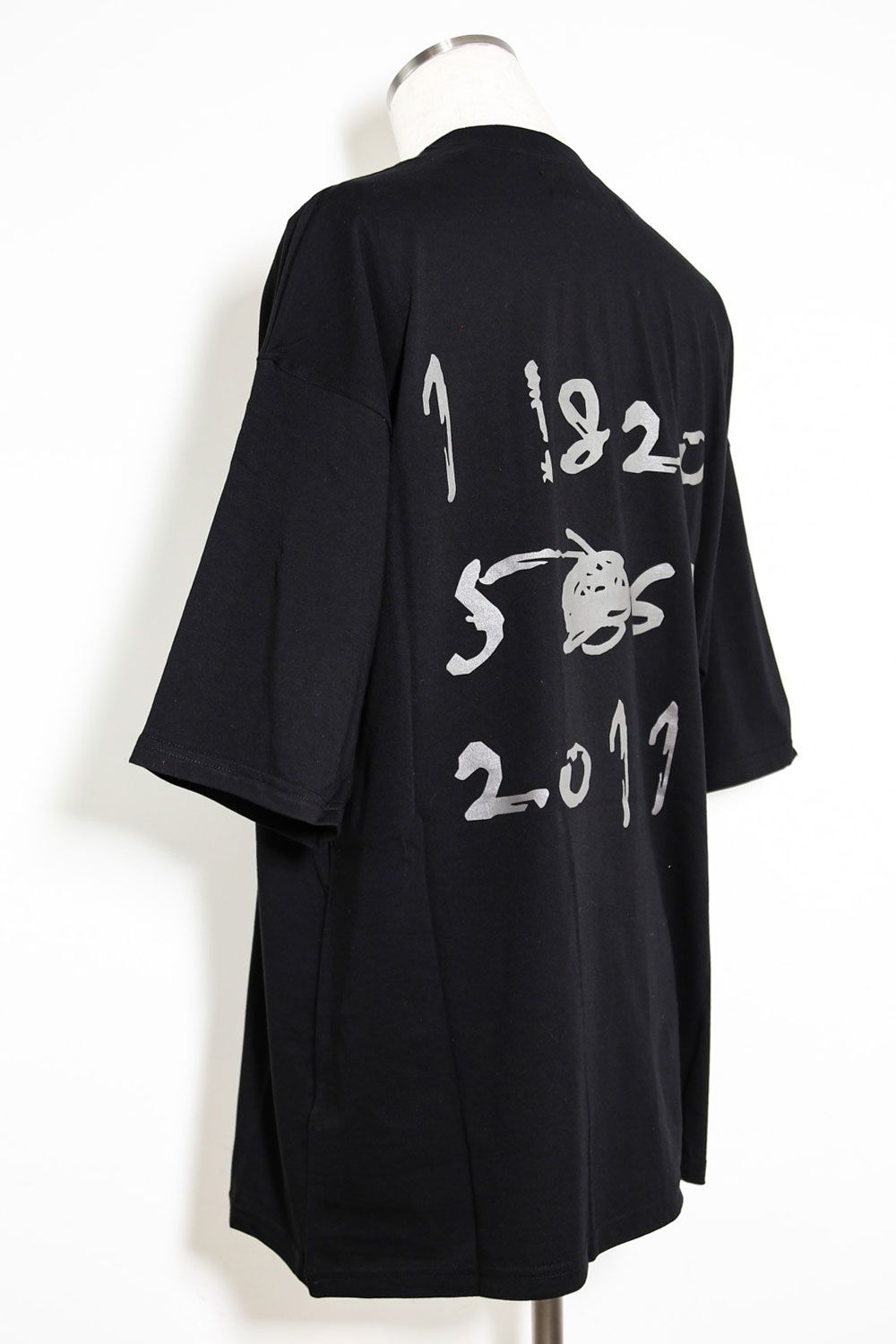 ナンバープリントオーバーサイズTシャツ / Numbering Print Over Sized T-Shirts / ブラック