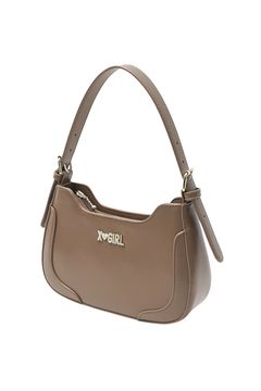 RHINESTONE LABEL HANDBAG -