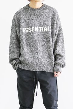 LOGO KNIT / グレー