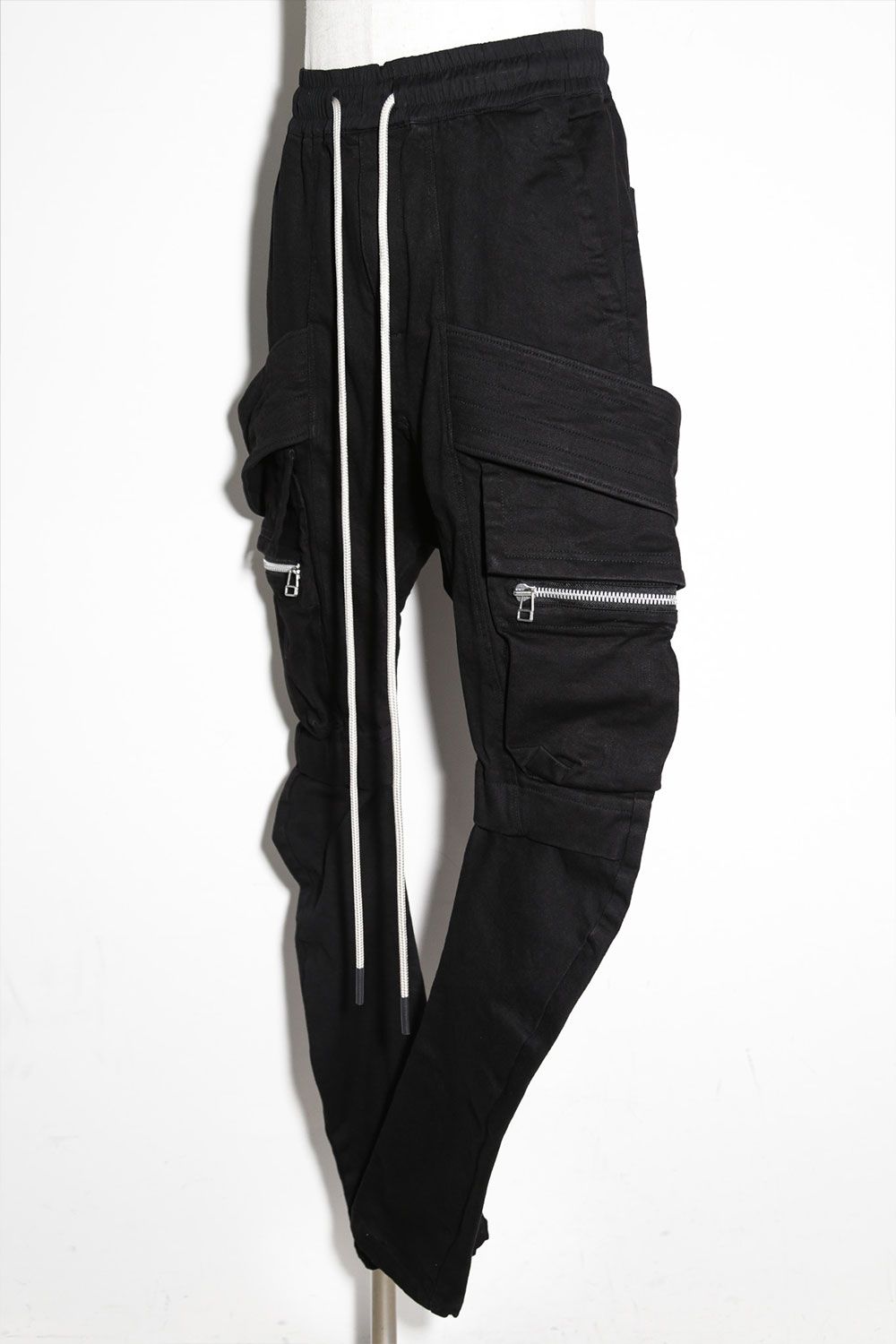 サルエルカーゴスキニーデニム / Denim Cargo Sarouel Skinny / ブラック / ag-6036-1