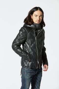 MONOCHROME LUXURY STEER 0.6mm “POLISH WHITE GOOSE DOWN” BLOUSON / ブラック