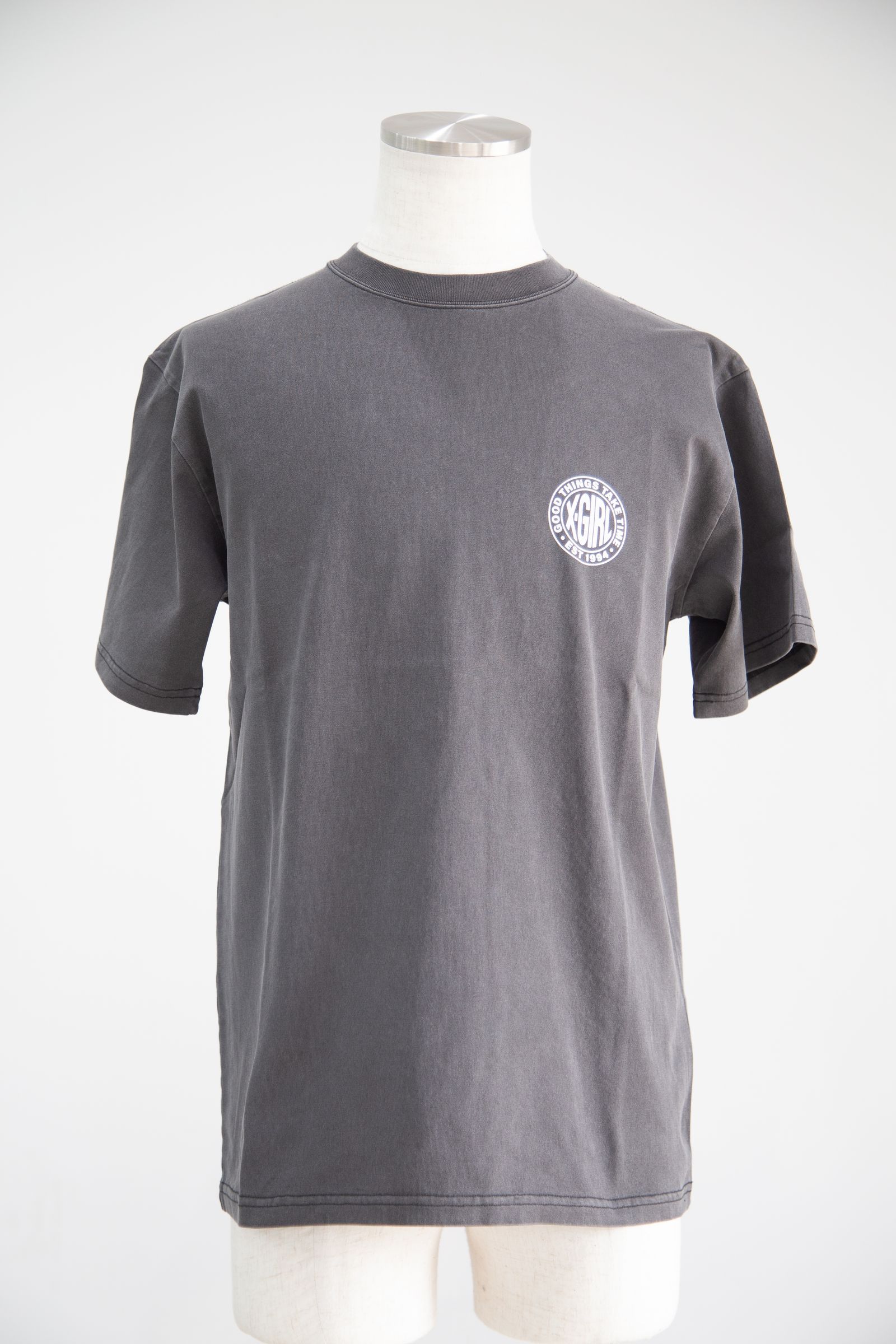 DISTRESSED CIRCLE LOGO S/S TEE / ブラック