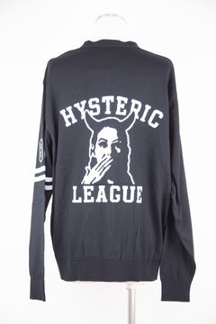 HYSTERIC LEAGUEジャカード カーディガン / ブラック