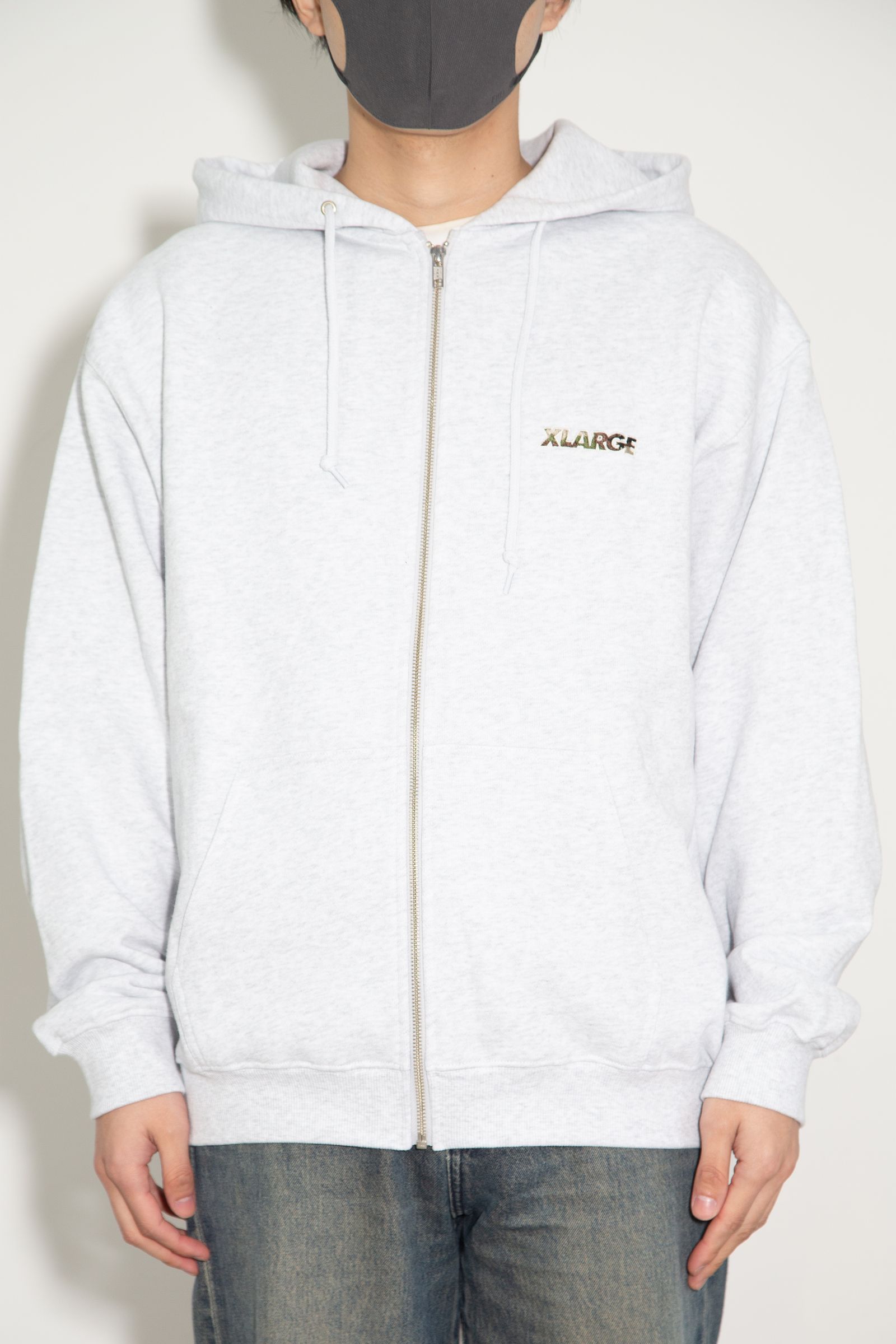 OG BOX ZIP UP HOODIE / アッシュ