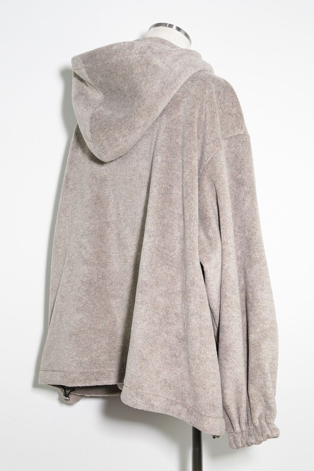 フリースハーフジップフーディー / Fleece Hoodie / ベージュ / ag-10085-1