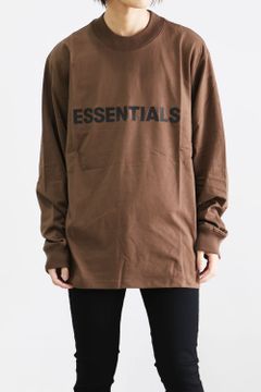 FRONT LOGO L/S TEE / ブラウン
