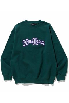 XTRALARGE LOGO CREWNECK SWEATSHIRT / グリーン