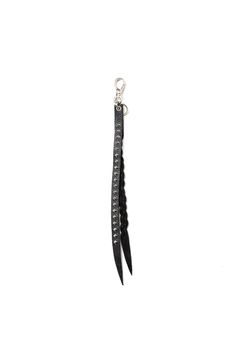 STUDS & KNITTING LEATHER LONG KEY RING ＜TYPE B＞ / ブラック